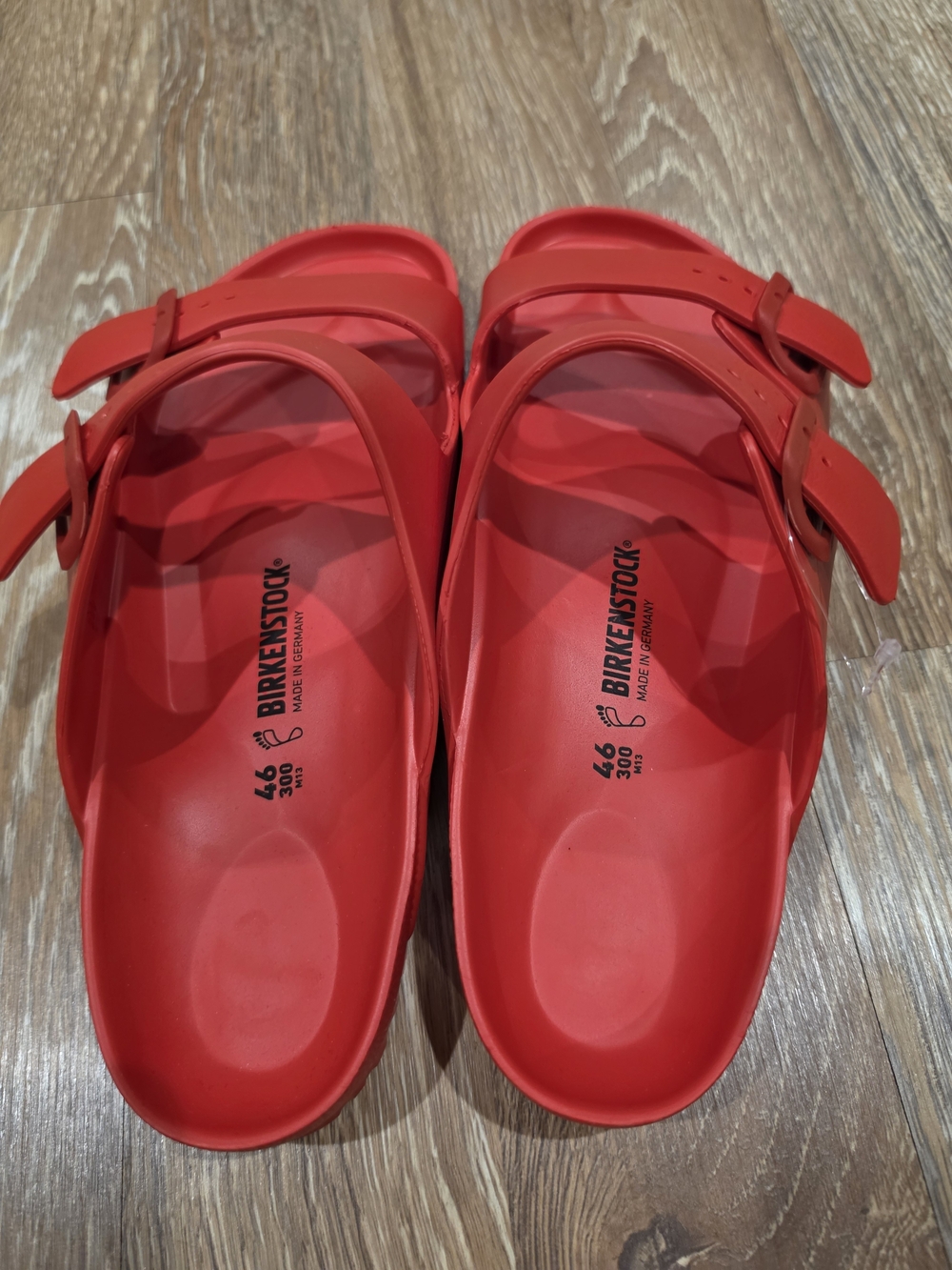 New Birkenstock Arizona EVA sandals red feature adjustable straps men’s 46 / 13